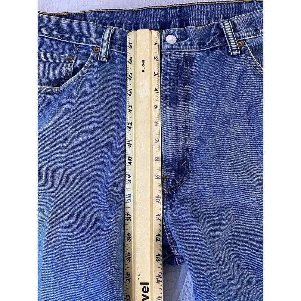 Mens Levis Sz 40 X 30 5 Pkt Straight 550 100% Cotton Medium Wash Denim Jeans
